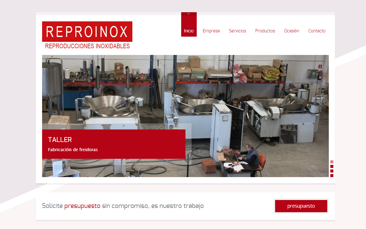 Página web Reproinox