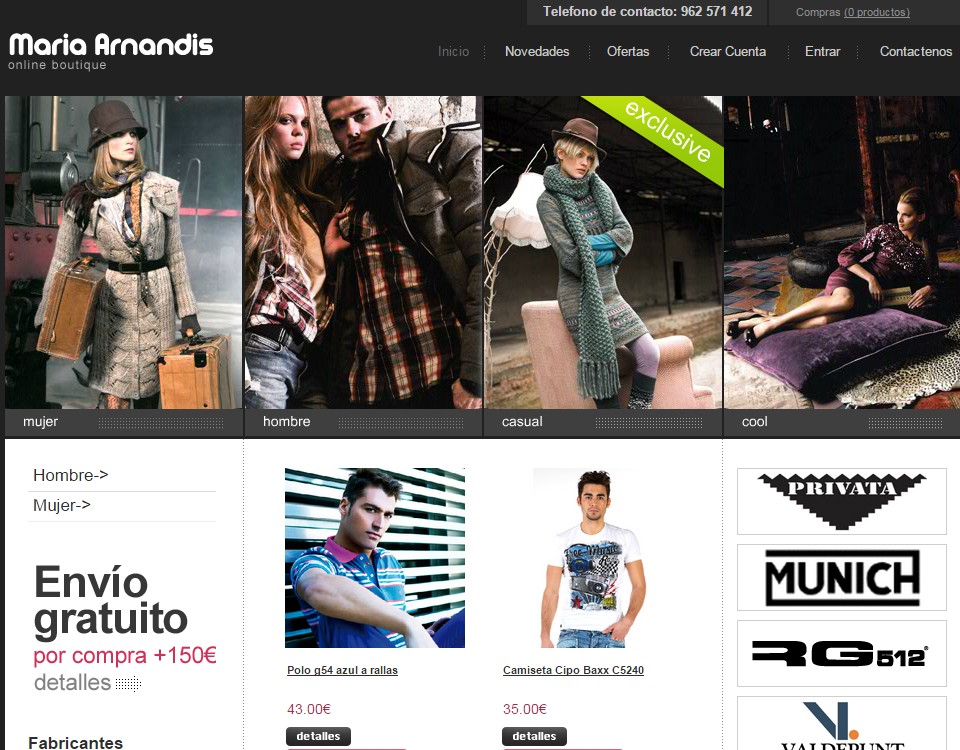 Tienda Online Maria Arandis