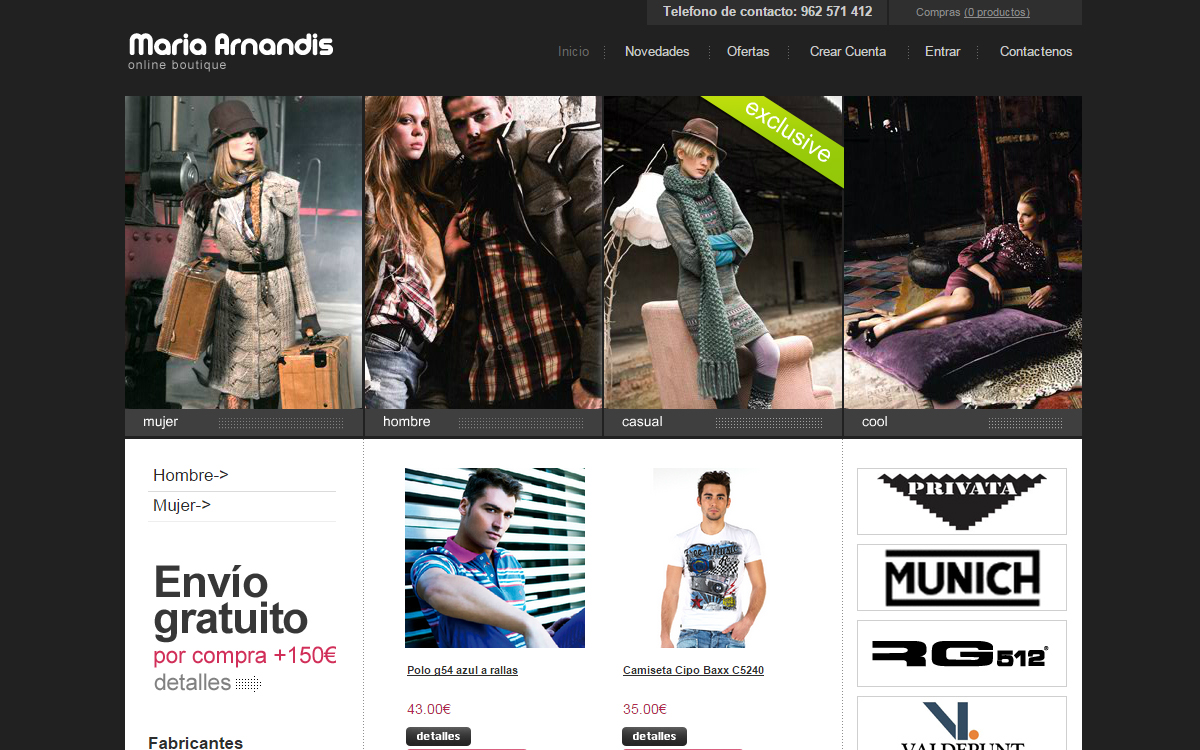 Tienda Online Maria Arandis